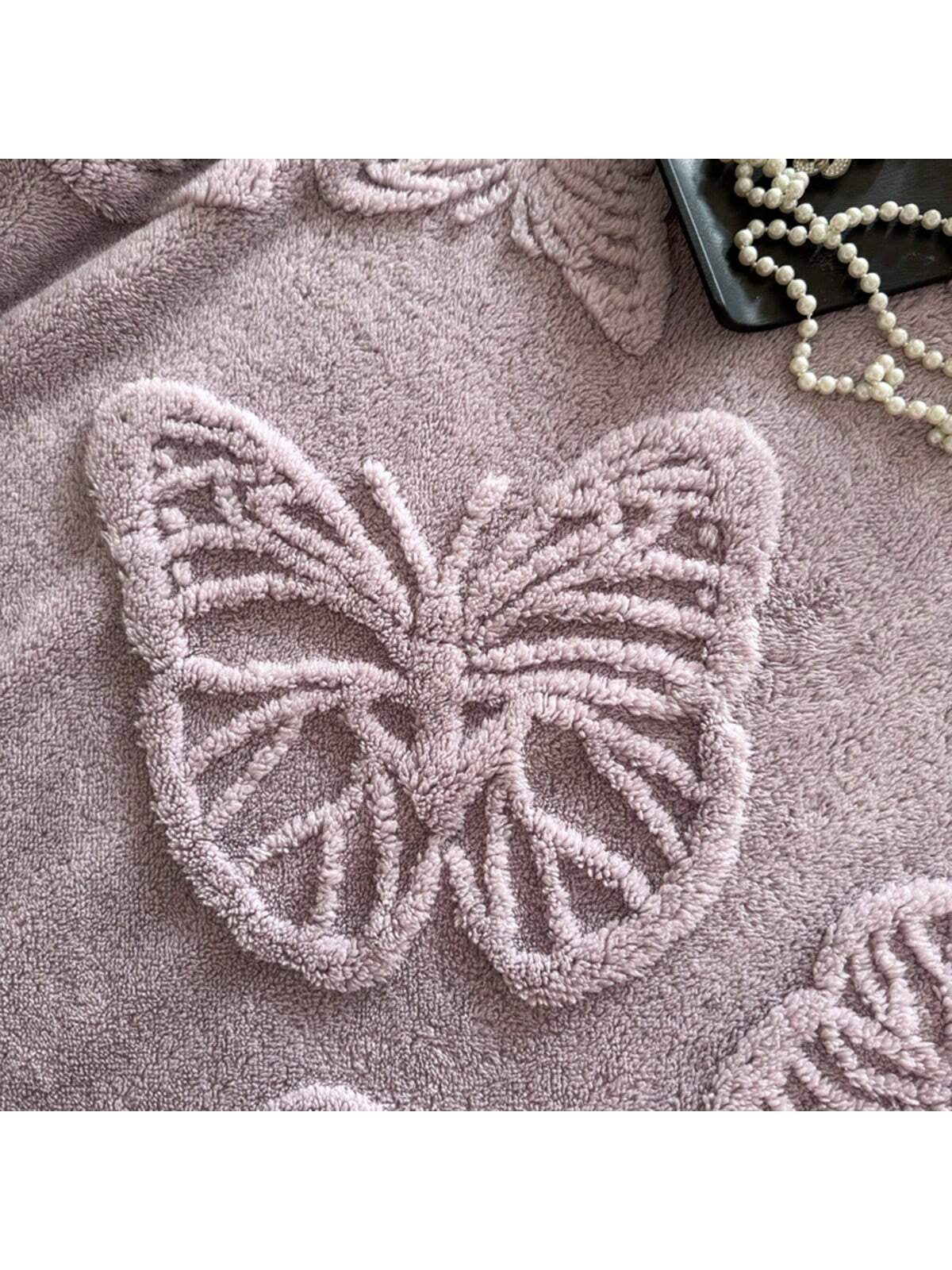 1Pc Super Soft Taffeta Jacquard Solid Color Blanket, Modern Raised Pattern Solid Color Plush Throw Blanket Gift, Suitable for Living Room, Sofa, Bedroom, Machine Washable
