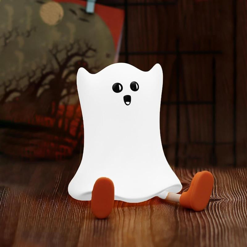 ,Soft Silicone Cute Ghost Night Light,Dimmable LED Warm Lamp for Room,Funny Halloween Christmas Easter Gifts for Women and Kids Bat Design Ear Headband