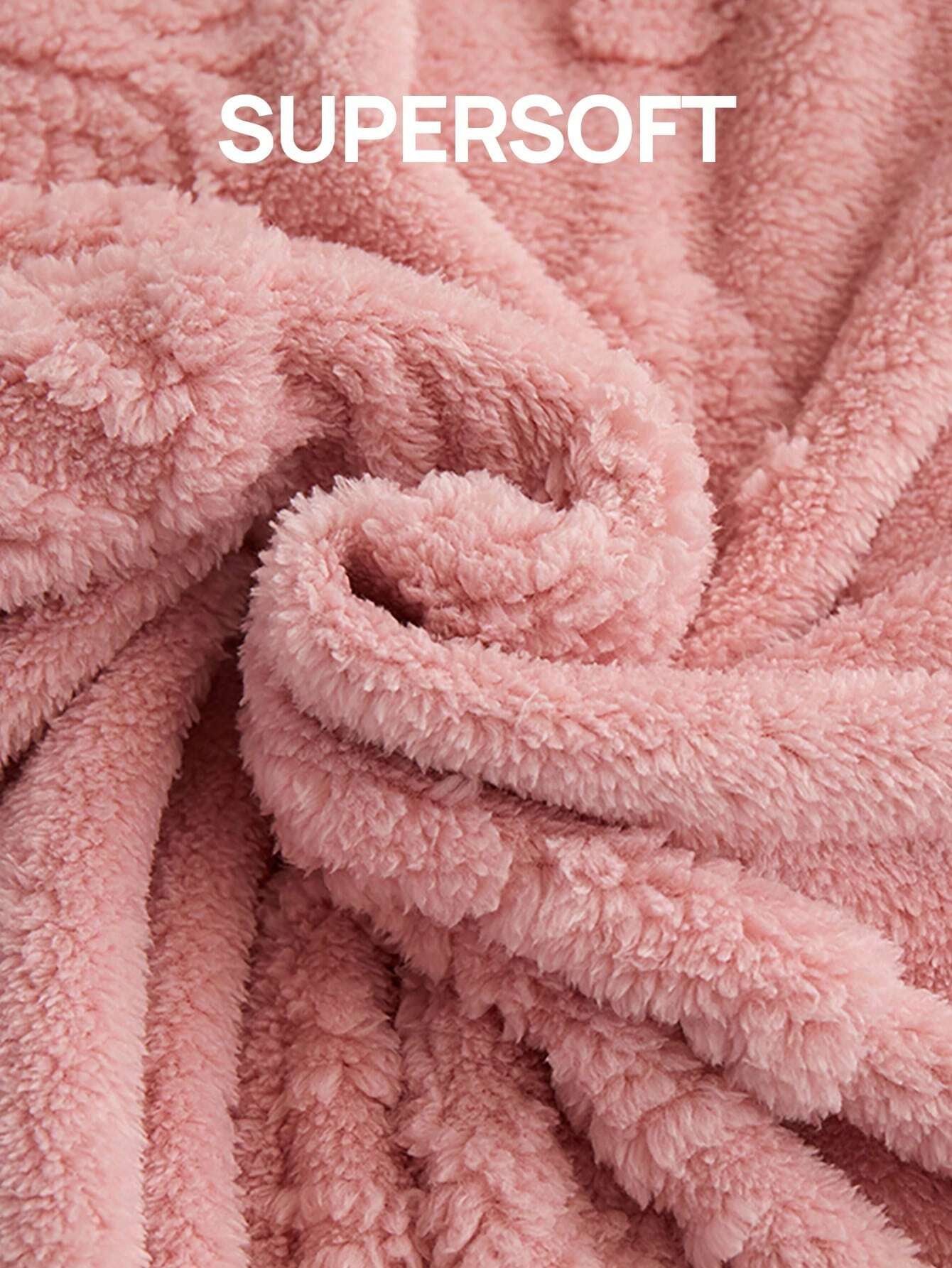 1Pc Super Soft Taffeta Jacquard Solid Color Blanket, Modern Raised Pattern Solid Color Plush Throw Blanket Gift, Suitable for Living Room, Sofa, Bedroom, Machine Washable