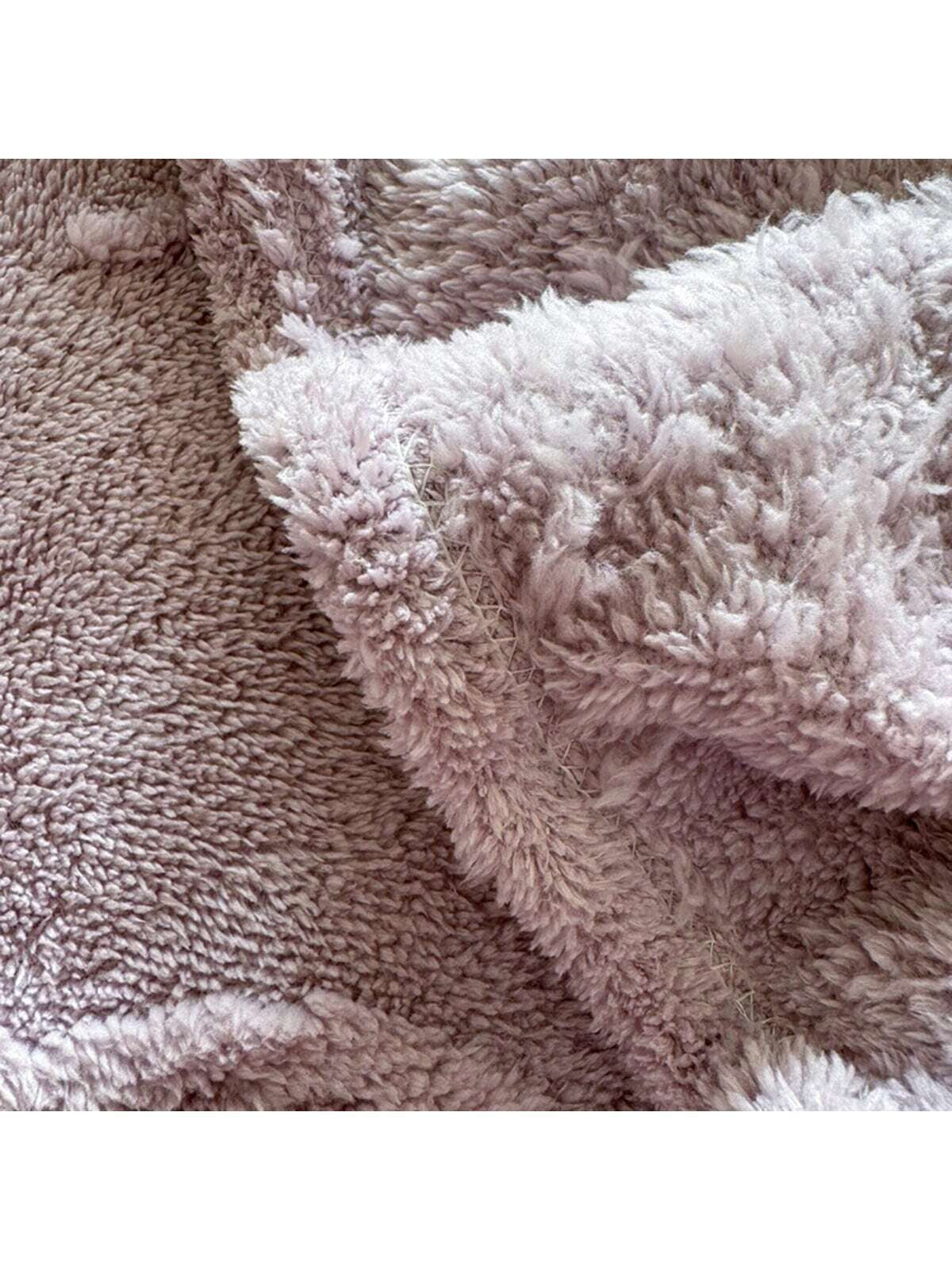 1Pc Super Soft Taffeta Jacquard Solid Color Blanket, Modern Raised Pattern Solid Color Plush Throw Blanket Gift, Suitable for Living Room, Sofa, Bedroom, Machine Washable
