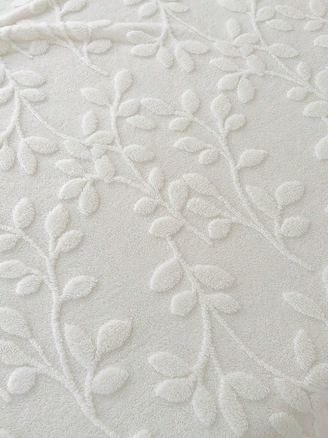 1Pc Super Soft Taffeta Jacquard Solid Color Blanket, Modern Raised Pattern Solid Color Plush Throw Blanket Gift, Suitable for Living Room, Sofa, Bedroom, Machine Washable