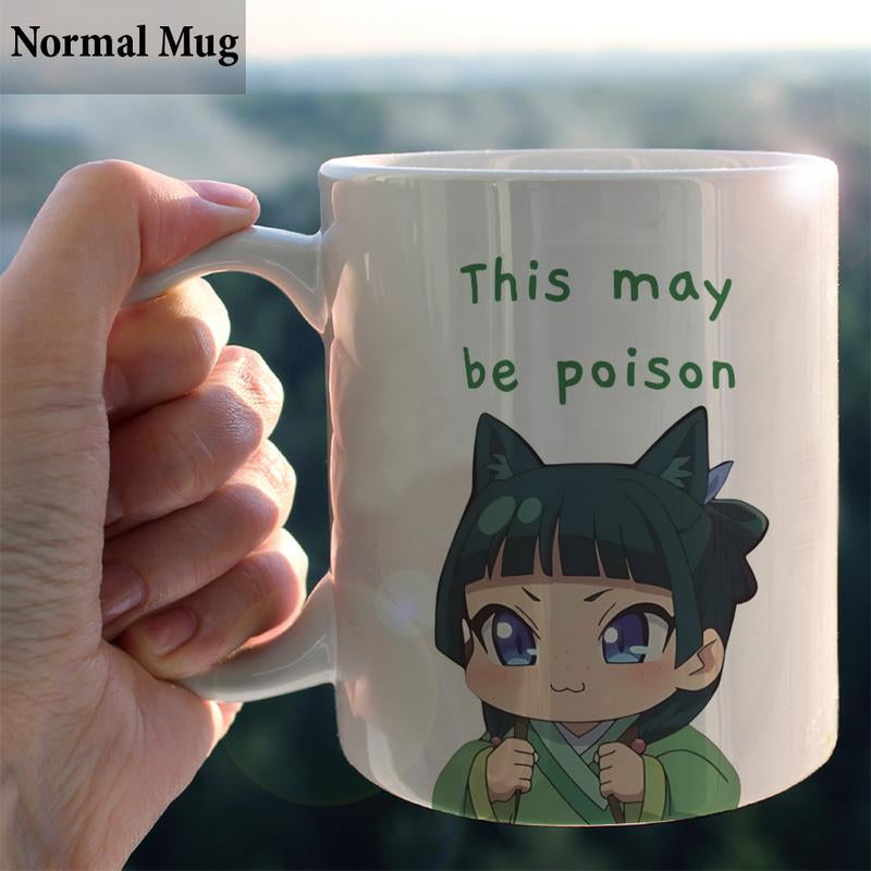 Maomao Apothecary Diaries "This May Be Poison" Mug, Funny Cute Anime Mug, Ceramic Mug, Otaku Fan, Maomao Mug - Ani10071