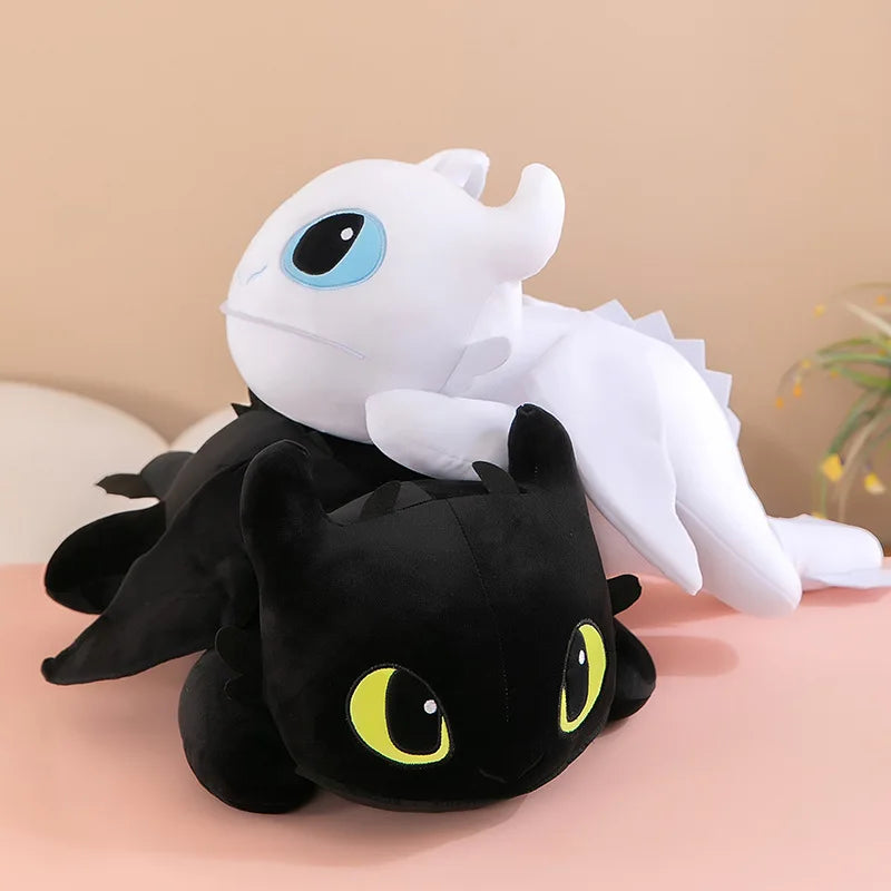 Large Toothless Dragon Plush Body Pillow Cute Cartoon Dragon Soft Decorative Stuffed Body Pillow Anime Sleeping Back Cushion