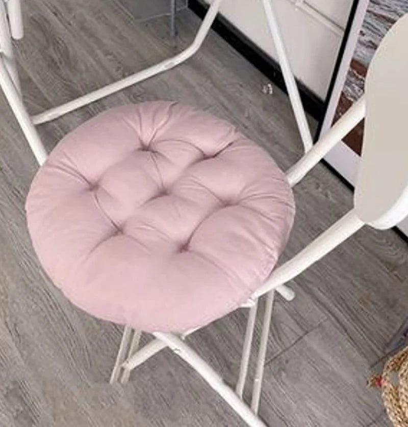 Office Chair Cushion Color round Cushion Winter Warmth Cushion Household Dining Sofa Seat Pad Student Stool Butt Cushion