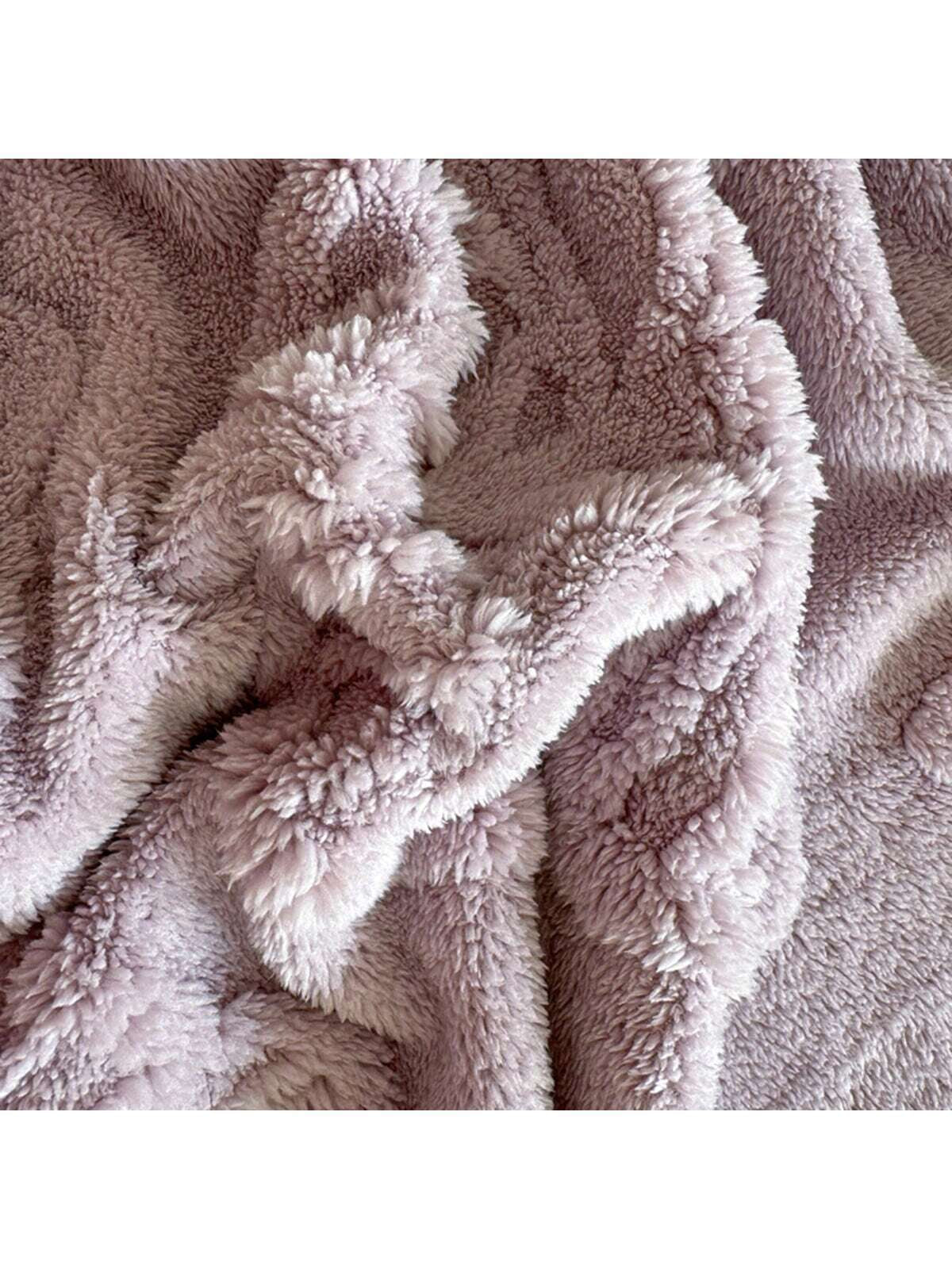 1Pc Super Soft Taffeta Jacquard Solid Color Blanket, Modern Raised Pattern Solid Color Plush Throw Blanket Gift, Suitable for Living Room, Sofa, Bedroom, Machine Washable