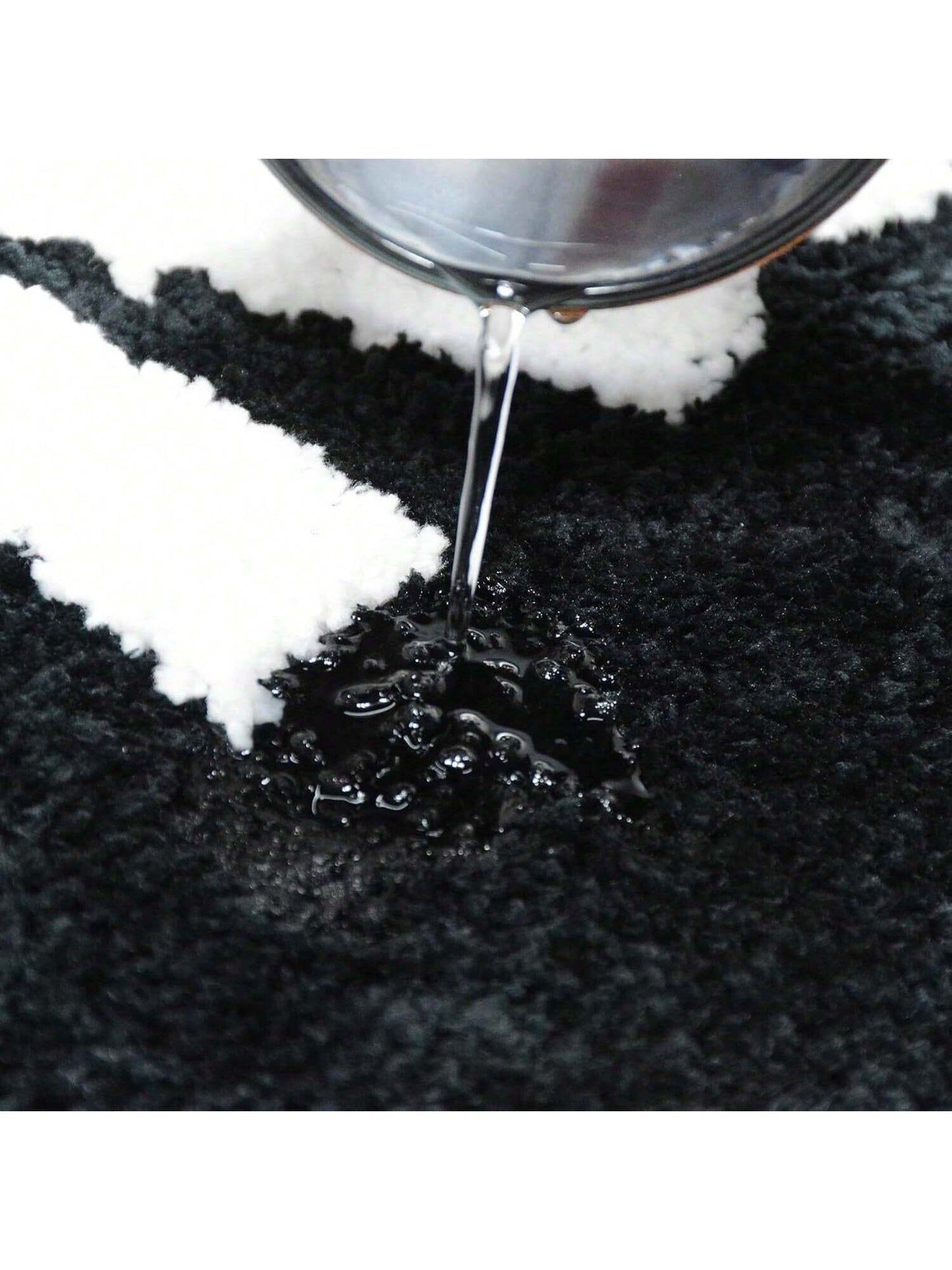 1Pc 20" X 32" Bathroom Mat Non-Slip Microfiber Absorbent Bathroom Rug for Apartment Black Bathroom Mat for Tub and Shower Machine Washable Cute Bathroom Rug Fun Bathroom Decor