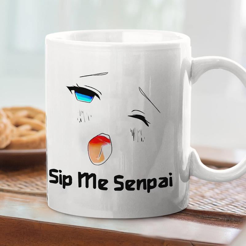Sip Me Senpai Funny Anime Style Mug, Cute Mug, Gift, Bestie, Humor - Ani10120