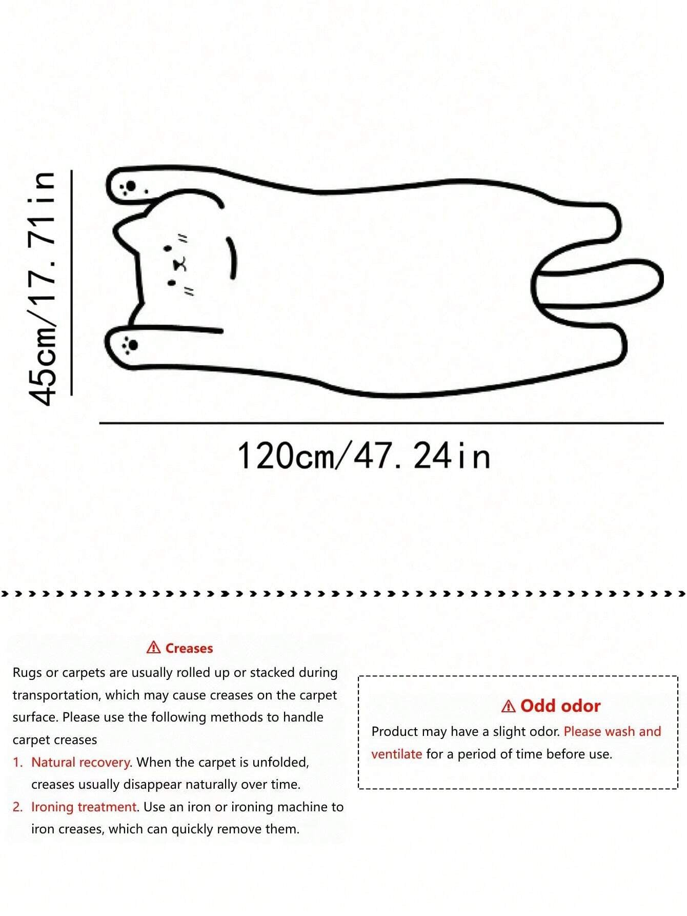 1Pc Cat Pattern Rug, Cartoon Cute Polyester Floor Carpet for Home ,Room Decor