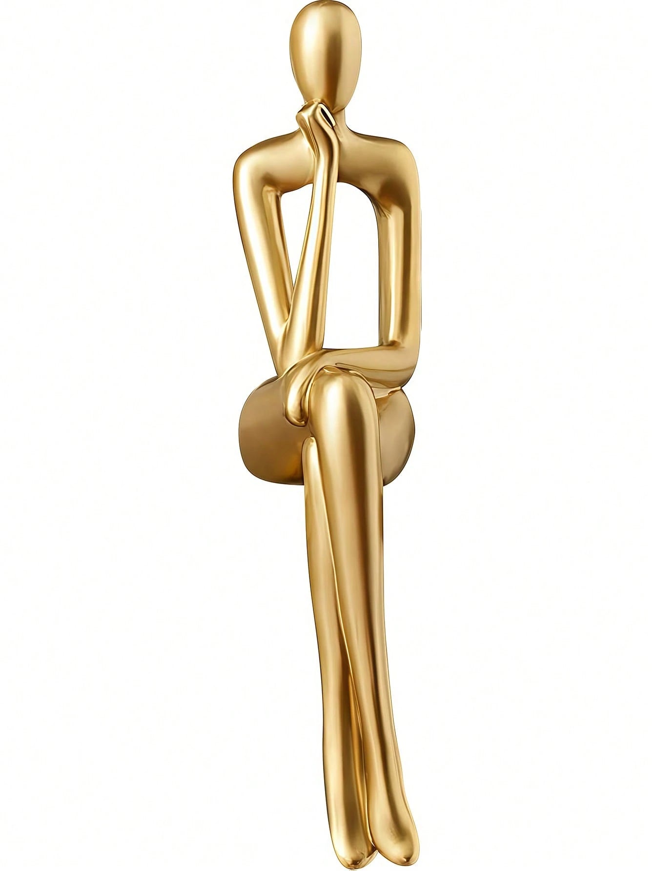 1/3Pcs Elegant Modern Abstract Gold Figurine Sculpture for Office Decor, Graduation Decorations, Bedroom Decor, Birthday Gifts, Room Decor, Teacher Gifts, Mother Day Gift