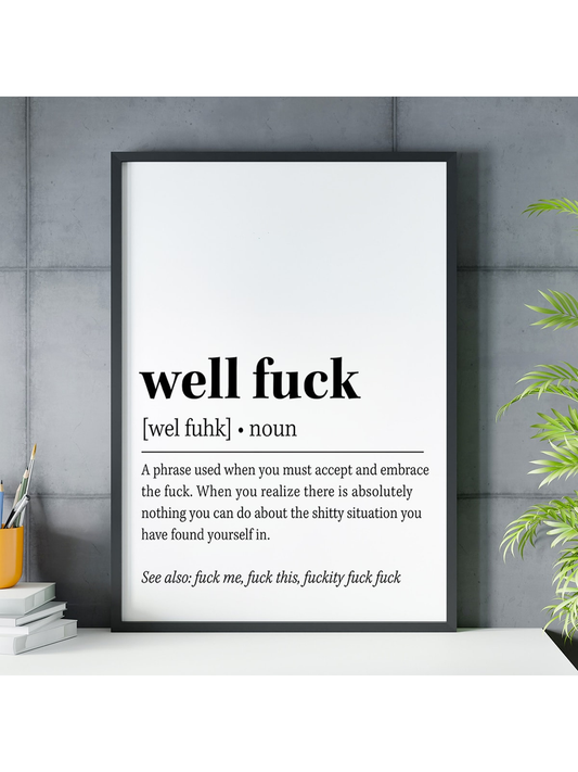 1Pc Unframed Funny Wall Art, Modern Minimalist Home Decor, Funny Home Office Decor, Dorm Room Decor, Wall Decoration Posters, Wall Canvas Decor, the Ideal Gift for Bedroom Living Room