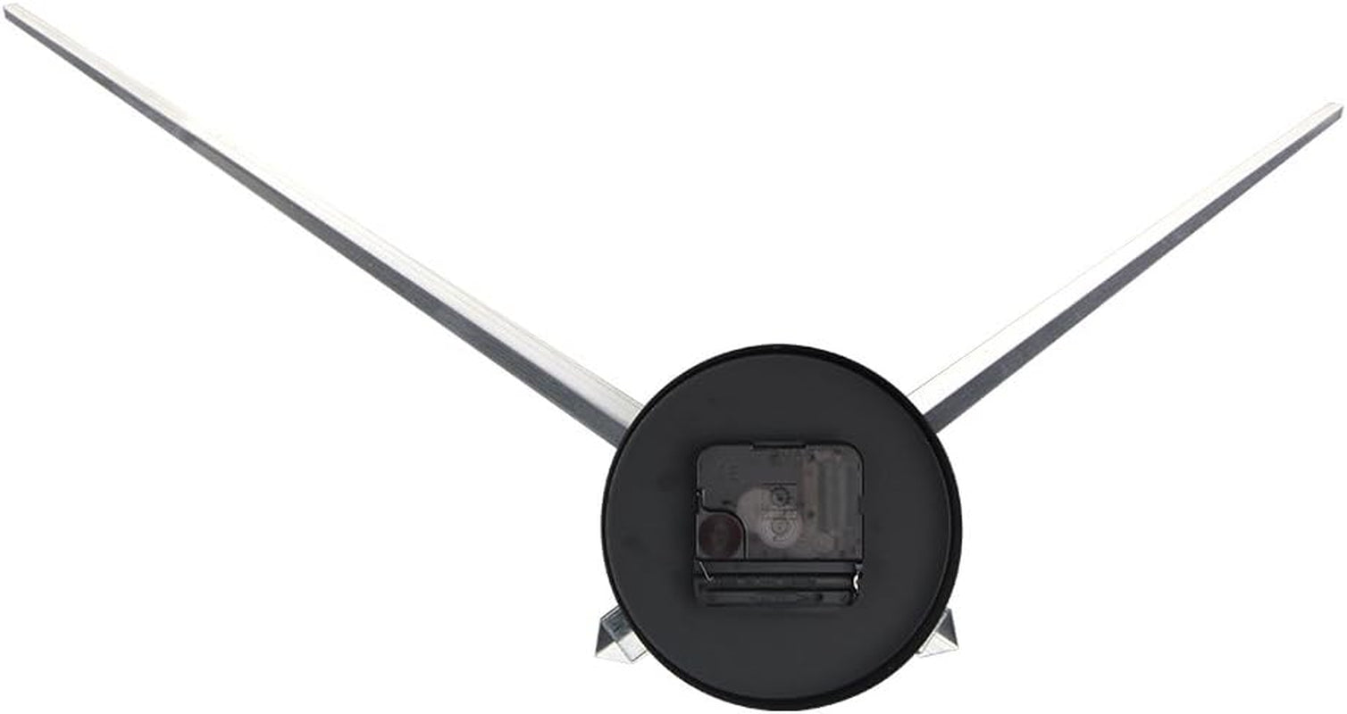 3D DIY Wall Clock, 1M Modern Frameless Large 3D DIY Wall Clock Kit Decoration Home for Living Room Bedroom (Black-Black)