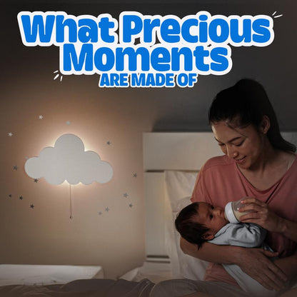 2Pcs Clouds Light - Pack of 2 Floating Clouds Wall Lamps for Nursery