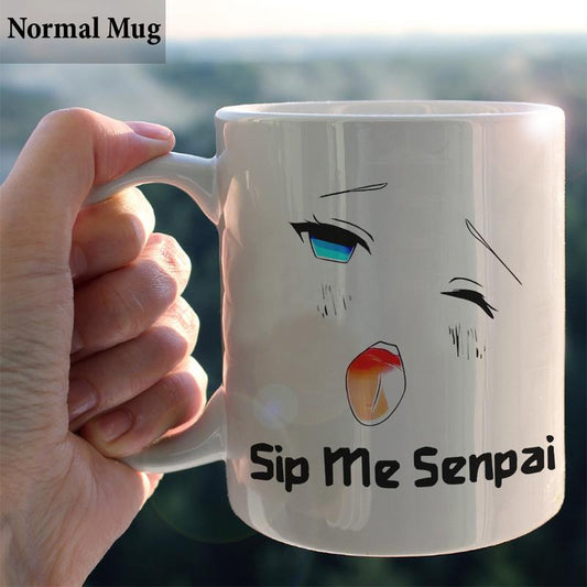 Sip Me Senpai Funny Anime Style Mug, Cute Mug, Gift, Bestie, Humor - Ani10120